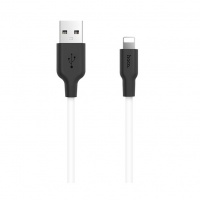 USB Lightning кабель hoco X21, бело-черный, 1 м